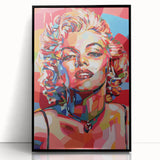 Vibrant Pop Art Wall Art – Colorful Monroe Canvas Print