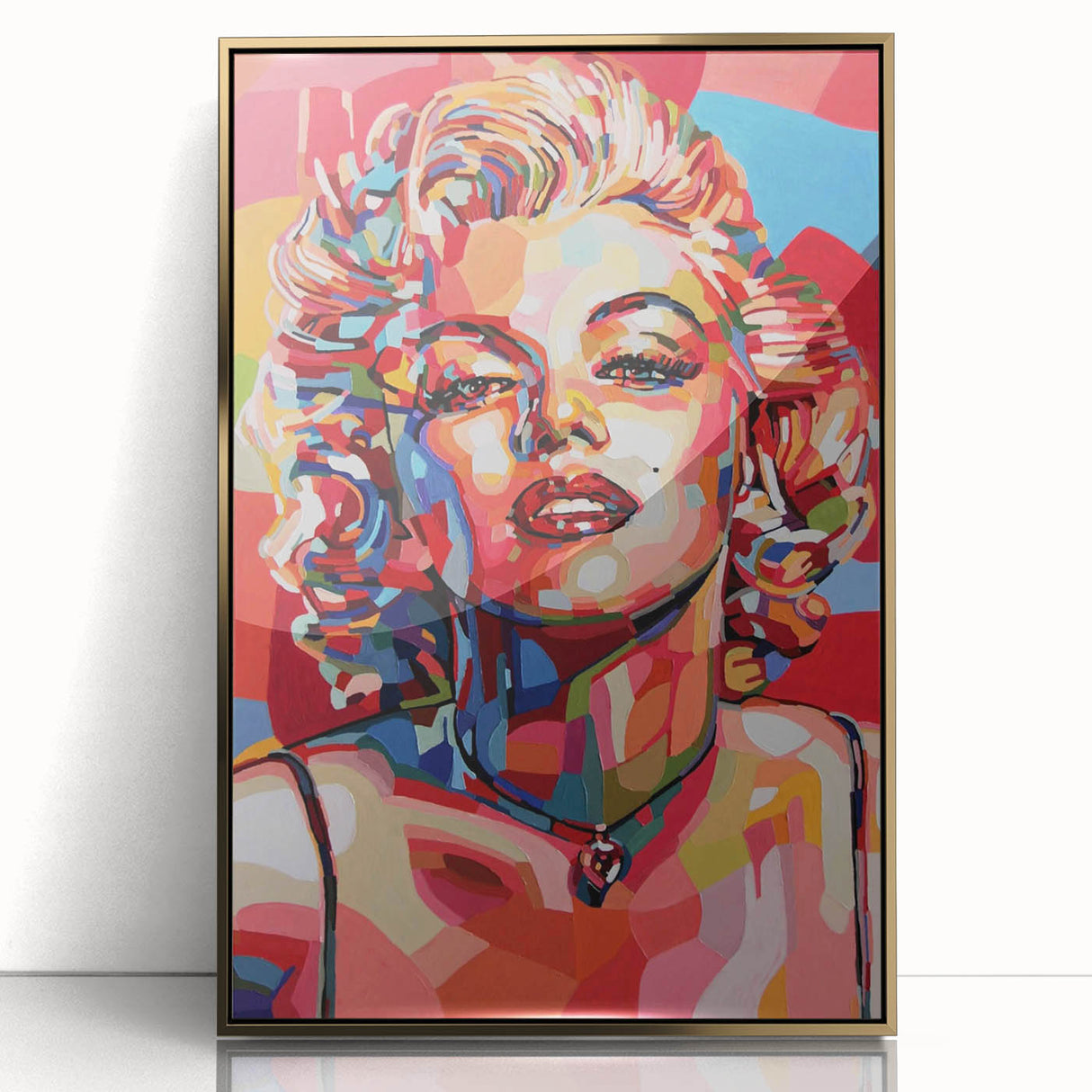 Vibrant Pop Art Wall Art – Colorful Monroe Canvas Print