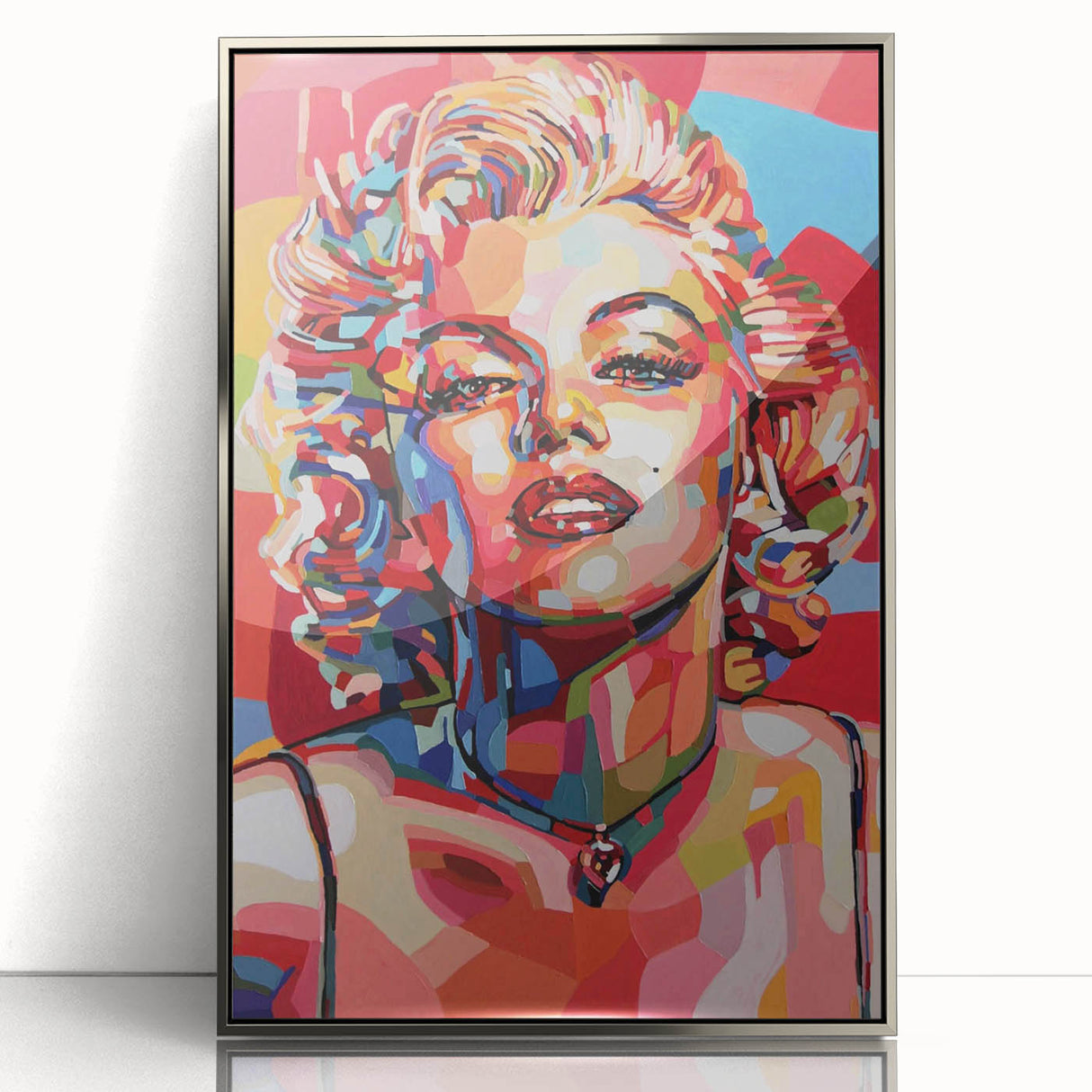 Vibrant Pop Art Wall Art – Colorful Monroe Canvas Print