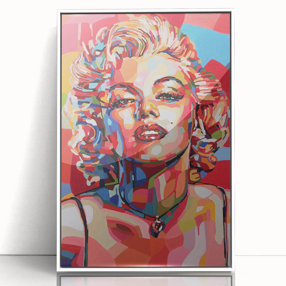 Vibrant Pop Art Wall Art – Colorful Monroe Canvas Print