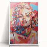 Vibrant Pop Art Wall Art – Colorful Monroe Canvas Print