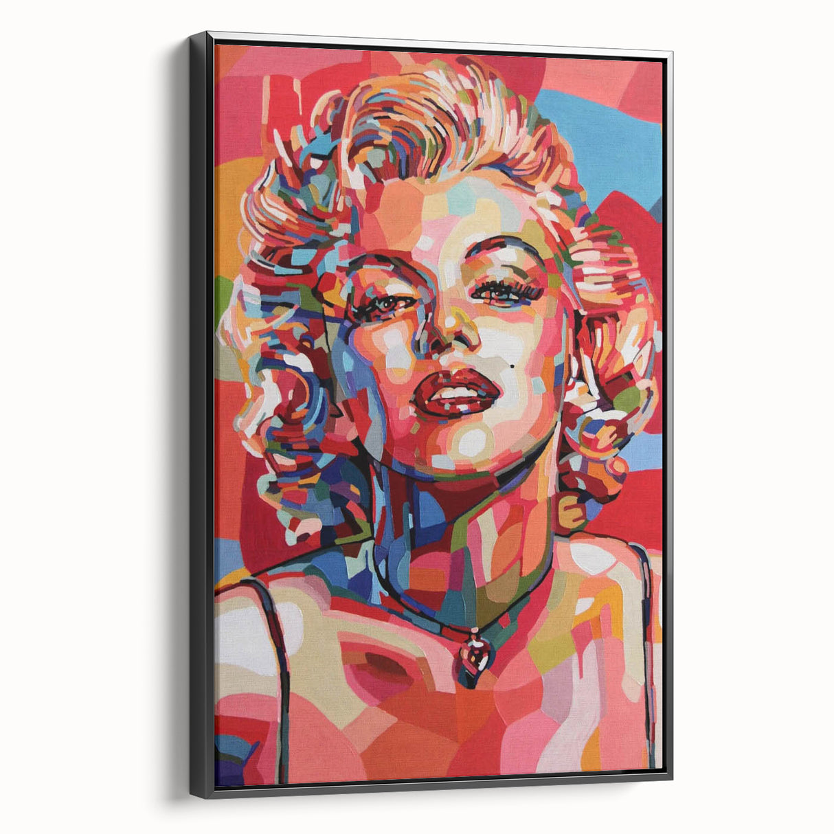 Vibrant Pop Art Wall Art – Colorful Monroe Canvas Print