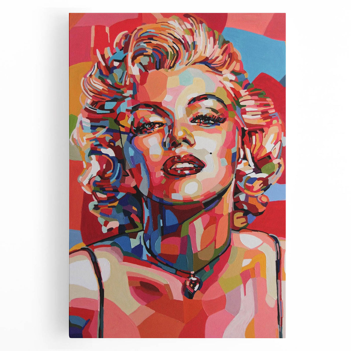 Vibrant Pop Art Wall Art – Colorful Monroe Canvas Print