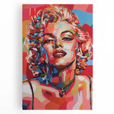 Vibrant Pop Art Wall Art – Colorful Monroe Canvas Print