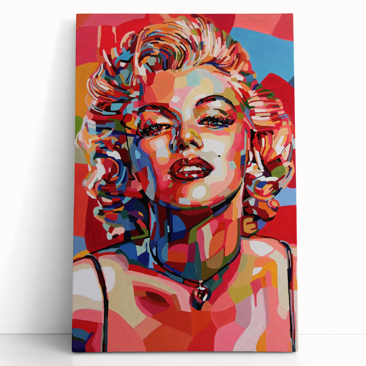Vibrant Pop Art Wall Art – Colorful Monroe Canvas Print