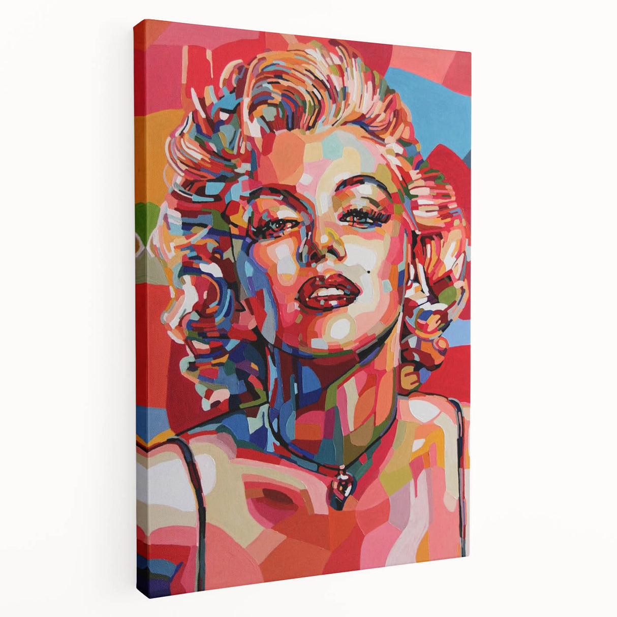 Vibrant Pop Art Wall Art – Colorful Monroe Canvas Print