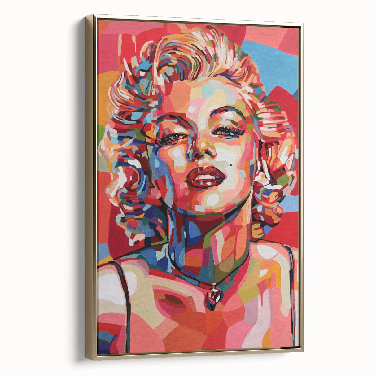 Vibrant Pop Art Wall Art – Colorful Monroe Canvas Print