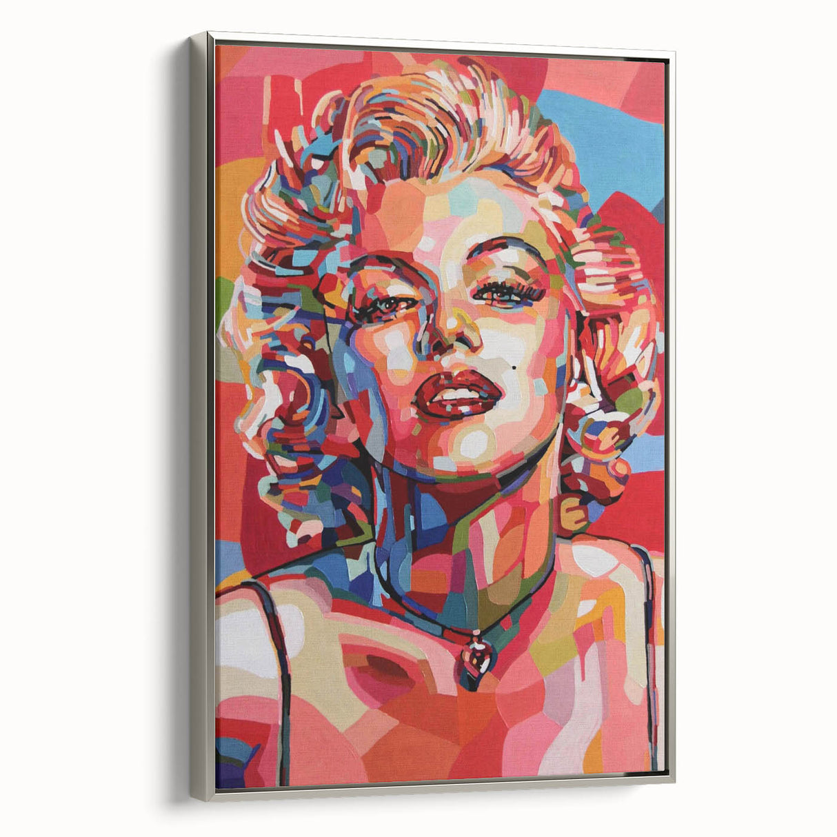 Vibrant Pop Art Wall Art – Colorful Monroe Canvas Print