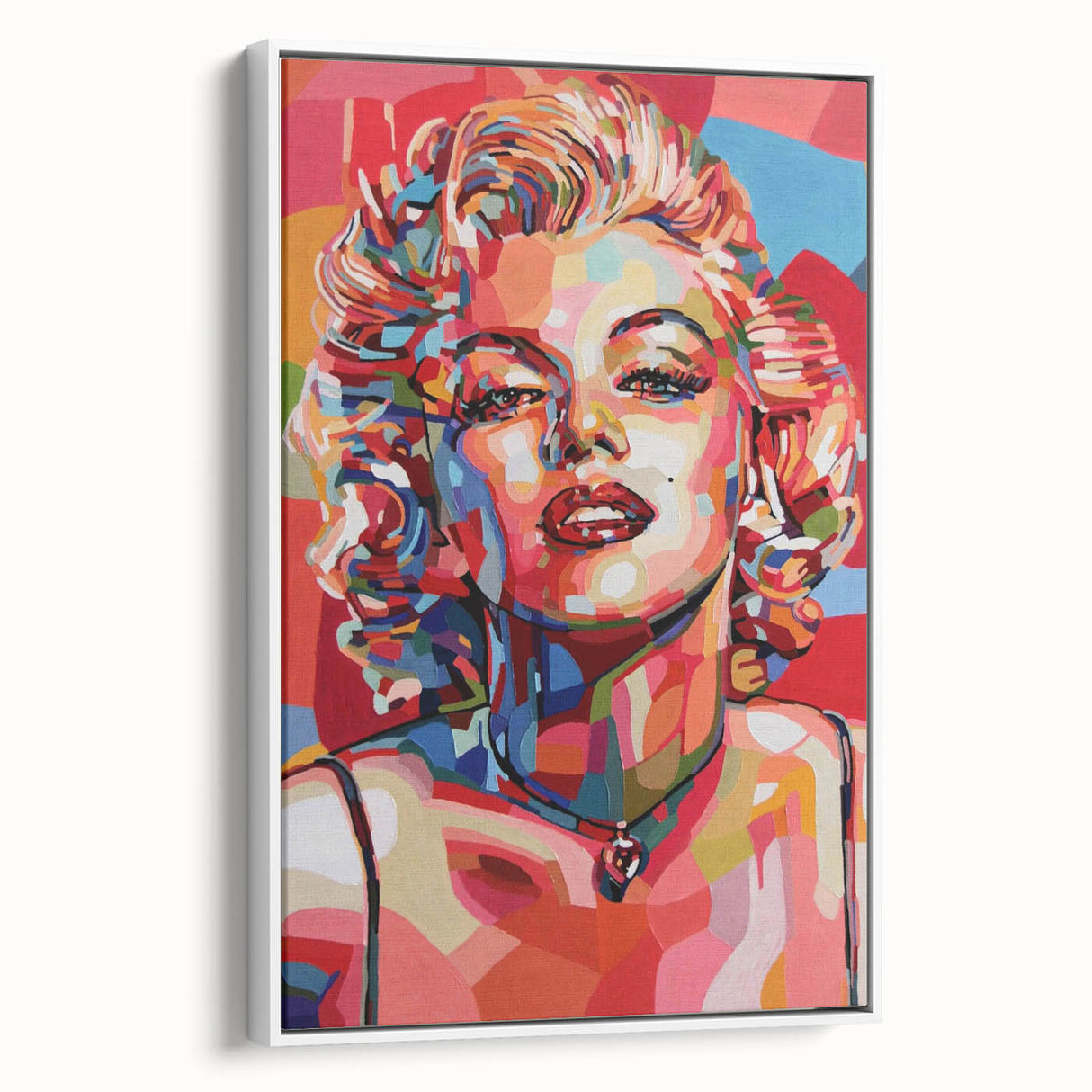 Vibrant Pop Art Wall Art – Colorful Monroe Canvas Print
