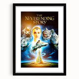 Retro Wall Art - The Neverending Story Movie Poster - 80s Fantasy Art