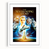 Retro Wall Art - The Neverending Story Movie Poster - 80s Fantasy Art