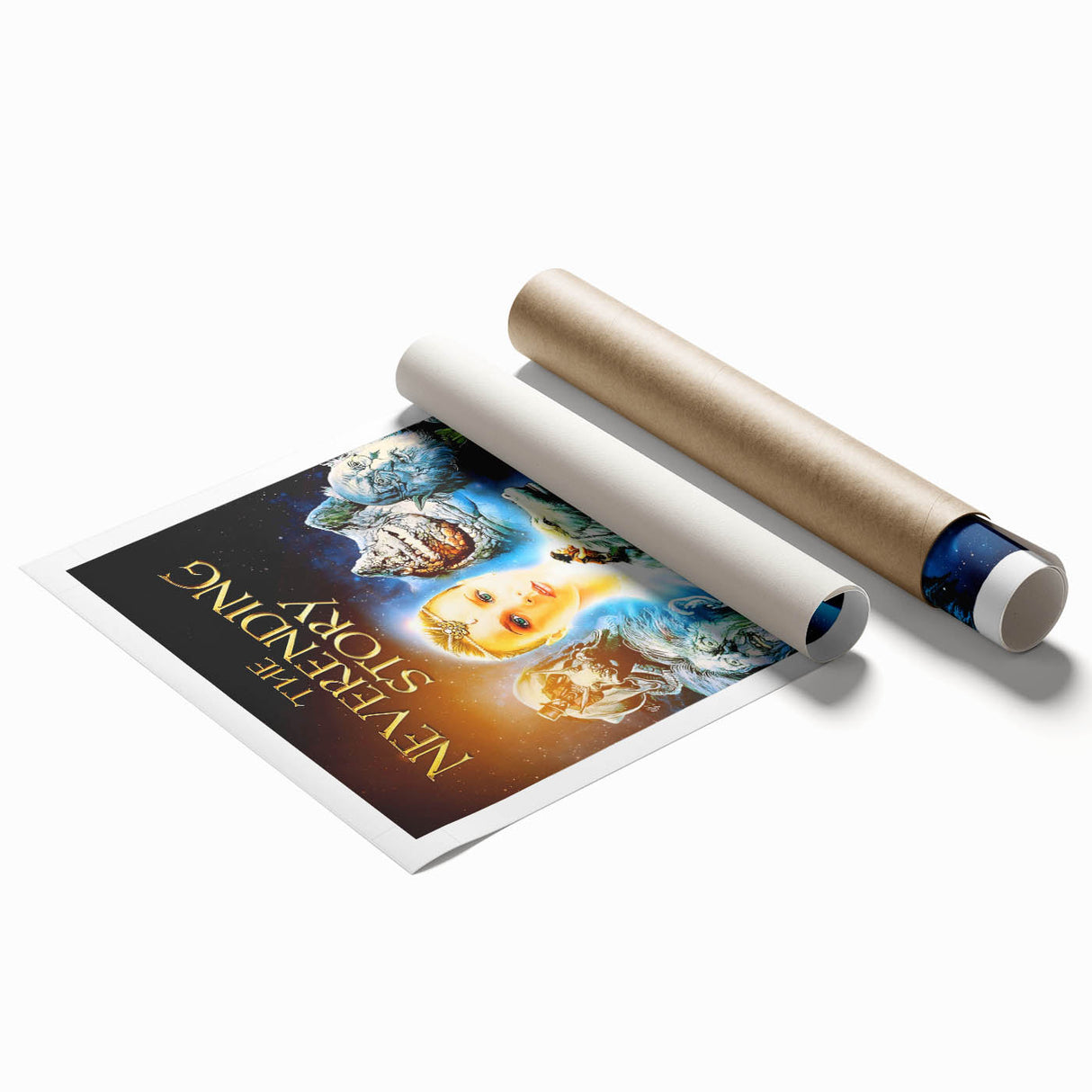 Retro Wall Art - The Neverending Story Movie Poster - 80s Fantasy Art