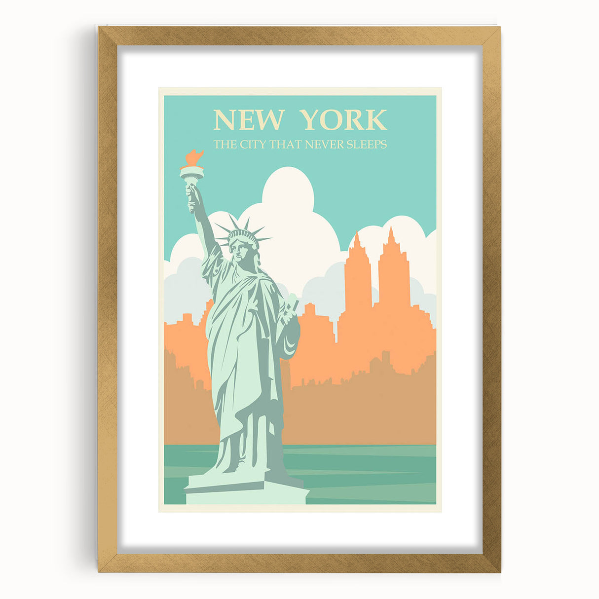 Retro New York City Poster – Vintage Prints & Timeless Skyline Art