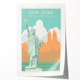 Retro New York City Poster – Vintage Prints & Timeless Skyline Art