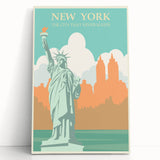 Retro New York City Poster – Vintage Prints & Timeless Skyline Art