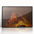 Camp Fire Realism Art Print - Winslow Homer Nighttime Wilderness Scene