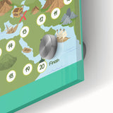 Children’s Learning Art Print – Counting with Treasure Map