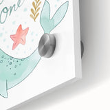 Whale Nursery Wall Art - Baby Room Ocean Theme Decor