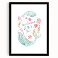 Whale Nursery Wall Art - Baby Room Ocean Theme Decor