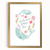 Whale Nursery Wall Art - Baby Room Ocean Theme Decor