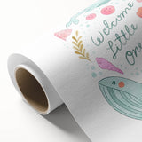 Whale Nursery Wall Art - Baby Room Ocean Theme Decor