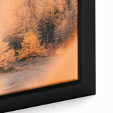Framed canvas depicting a textured, colorful abstract design with black outlines, suitable for living room decor.