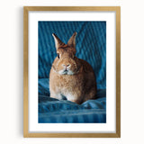 Extra large abstract art print depicting spring, with textured strokes in vibrant green and gold hues, framed in gold.