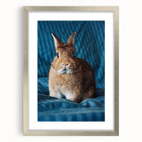 Textured abstract art print depicting spring season in pastel shades, framed in silver, suitable for bedroom decor.