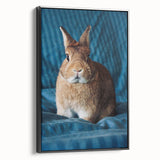 Black and white framed canvas featuring a vintage landscape painting of spring, ideal for bedroom wall decor.