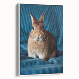 Vintage poster art featuring spring-themed design on framed canvas, with vibrant colors on a black background.