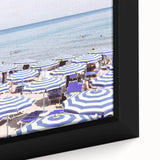 Extra large framed canvas featuring textured black wall art with vibrant summer-themed colors, ideal for living room decor.