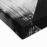 Mid Century Modern Black and White Art - Minimalist Geometric Decor