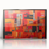 Framed acrylic wall art featuring abstract silver strokes on a textured background, ideal for modern home decor. Enhances contemporary living spaces with elegance.