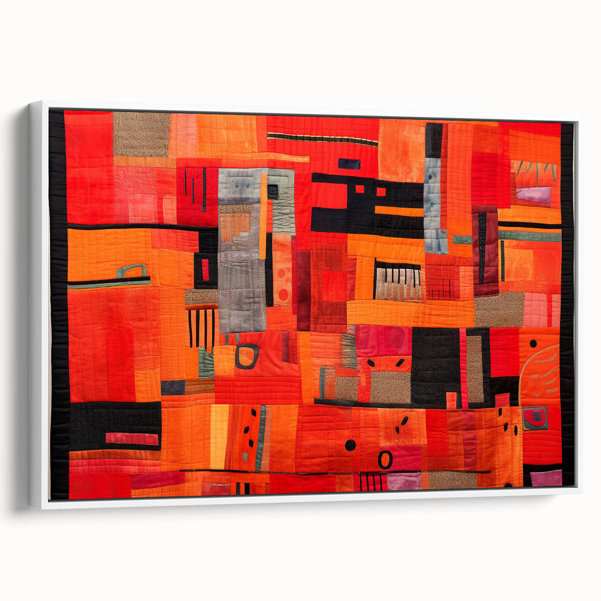 Framed canvas wall art showcasing abstract strokes in muted colors on a white background, ideal for modern home decor, enhancing artistic ambiance.