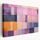 Abstract strokes wall art on stretched canvas showcasing vibrant colors and dynamic brushwork, perfect for modern home decor and artistic enhancements.