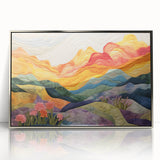 Framed abstract wall art featuring vibrant strokes in silver and blue hues, set in a sleek acrylic frame, perfect for modern home decor. Ideal for enhancing contemporary spaces with artistic flair.