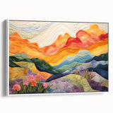 Framed abstract strokes wall art showcasing soft white and gray hues, perfect for modern decor. Side view highlights depth and texture, ideal for stylish interiors.