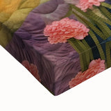 Stretched canvas artwork showcasing vibrant abstract strokes in bold colors, emphasizing texture and dynamic movement, perfect for modern home decor.