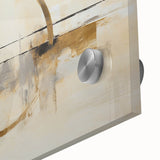 Close-up of abstract strokes wall art on acrylic glass, showcasing vibrant colors and fluid patterns that enhance modern decor aesthetics. Ideal for contemporary interior design.