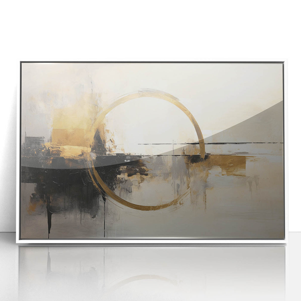 Framed acrylic wall art showcasing abstract strokes in a blend of soft pastels and bold colors, perfect for modern home decor. Ideal for enhancing interior aesthetics.