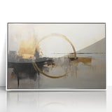 Framed acrylic wall art showcasing abstract strokes in a blend of soft pastels and bold colors, perfect for modern home decor. Ideal for enhancing interior aesthetics.