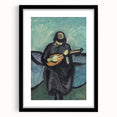 Modern Wall Art - Mandolin Player | Abstract Musical Expression Print