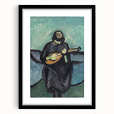 Modern Wall Art - Mandolin Player | Abstract Musical Expression Print