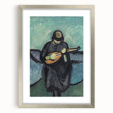 Modern Wall Art - Mandolin Player | Abstract Musical Expression Print