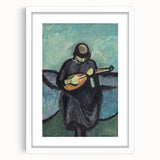 Modern Wall Art - Mandolin Player | Abstract Musical Expression Print