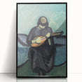 Modern Wall Art - Mandolin Player | Abstract Musical Expression Print