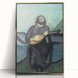 Modern Wall Art - Mandolin Player | Abstract Musical Expression Print