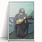 Modern Wall Art - Mandolin Player | Abstract Musical Expression Print