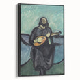 Modern Wall Art - Mandolin Player | Abstract Musical Expression Print