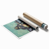 Modern Wall Art - Mandolin Player | Abstract Musical Expression Print